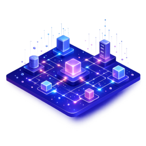 architecture marketing ESN data IA illustration